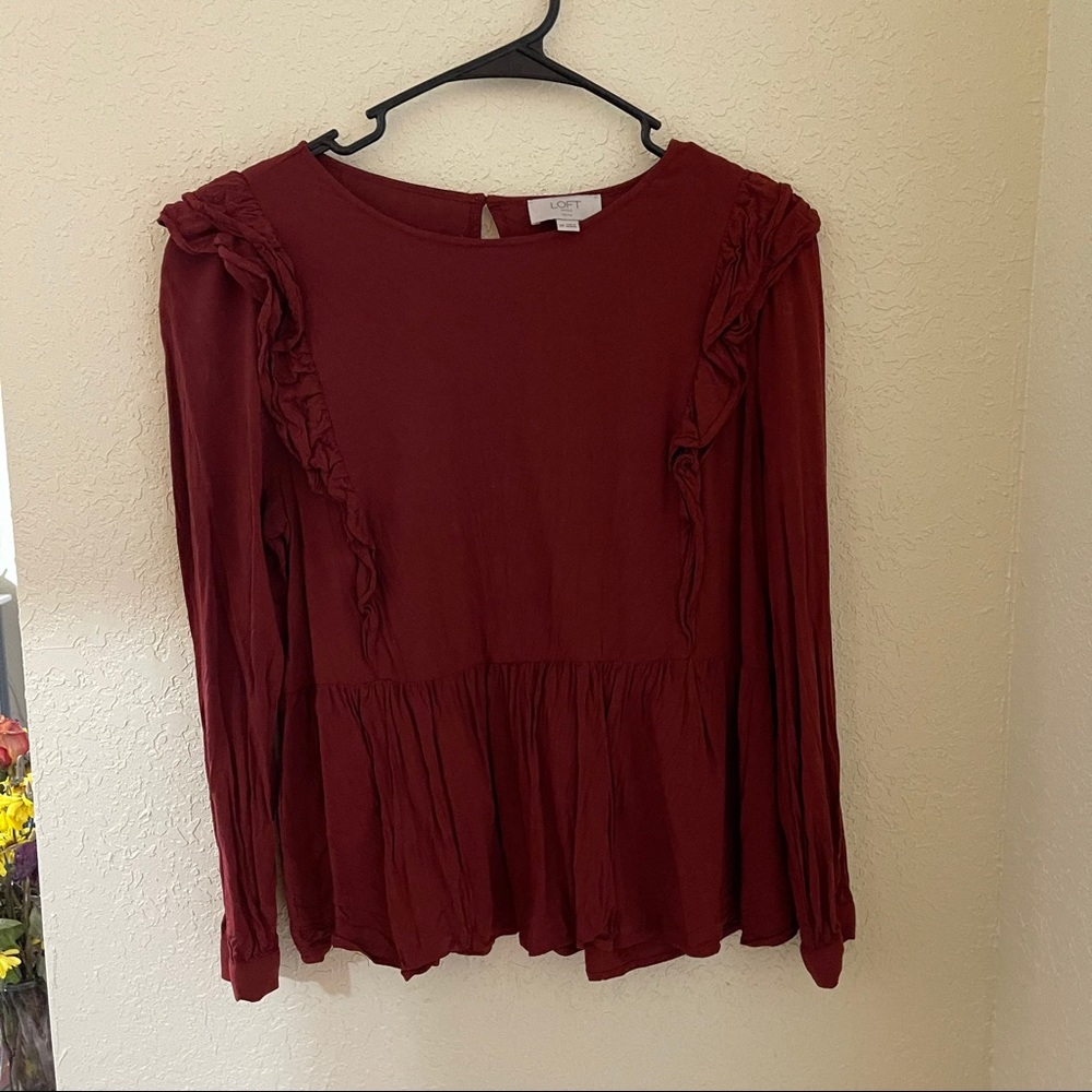 Loft long sleeve blouse